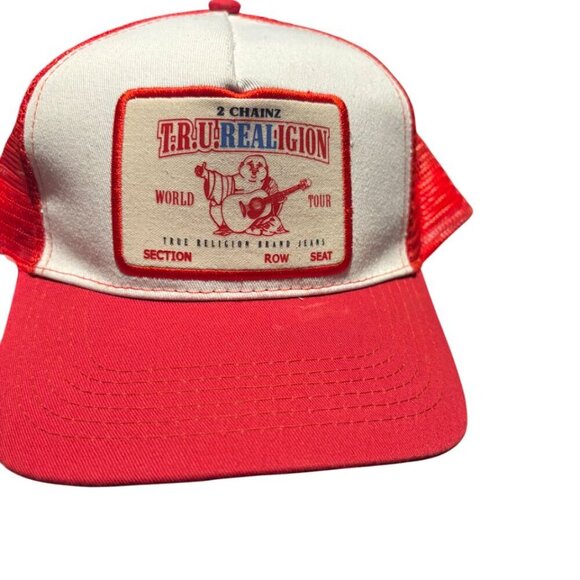 True Religion X 2 Chainz (RARE) Hat Cap Snapback Collab Trucker Mesh - Picture 1 of 8
